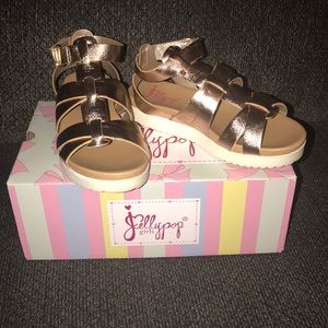 Rose gold metallic sandal